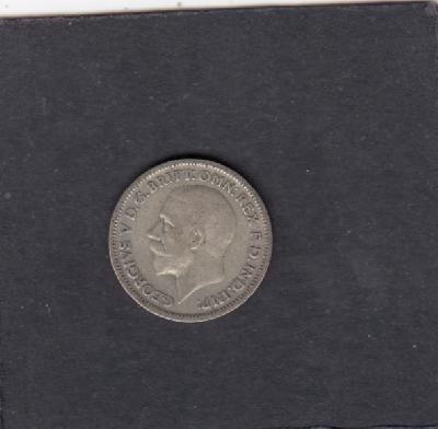 Beschrijving: 6 Pence GEORGIUS V